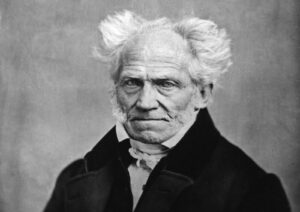 Portrait Photograph of Arthur Schopenhauer by Johann Schäfer, 1859, Frankfurt am Main University Library, Germany, via Wikimedia Commons.